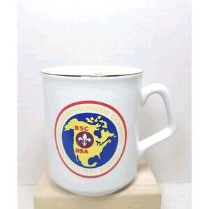Vintage 1991 BSC BSA World Camporee Kingston District Coffee Cup